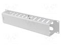 Cable organizer; 2U; grey; Standard: 19" LANBERG AK-1705-S