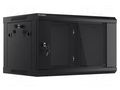 Enclosure: rack cabinet; Standard: 19"; 6U; black; Z: 450mm; X: 600mm LANBERG WF01-6406-10B