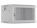 Enclosure: rack cabinet; Standard: 19"; 6U; grey; Z: 450mm; X: 600mm LANBERG WF01-6406-23S