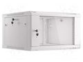 Enclosure: rack cabinet; Standard: 19"; 6U; grey; Z: 600mm; X: 600mm LANBERG WF01-6606-10S