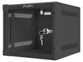 Enclosure: rack cabinet; Standard: 10"; 4U; black; Z: 310mm; X: 280mm LANBERG WF10-2304-10B