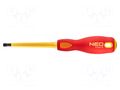 Screwdriver; insulated; PlusMinus PZ-type; PZ2/SL; 100mm; 1kVAC NEO TOOLS NEO-04-221