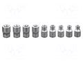 Wrench-set; Torx® socket,socket spanner; 1/2"; 9pcs. NEO TOOLS NEO-08-649