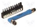 Kit: screwdriver bits; hex key,Phillips,slot; Holder: C6,3mm ENGINEER FUT.DR-07