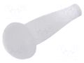 Stopper; H: 3.5mm; push-in; Flange dia: 3.5mm; white; 055002200003 ESSENTRA ESS-10060681