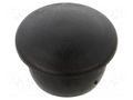 Stopper; H: 8.5mm; push-in; Flange dia: 19mm; black; 054154922003 ESSENTRA ESS-10060674