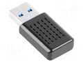 PC extension card: WiFi network; USB A plug; USB 3.0; black LANBERG NC-1200-WI