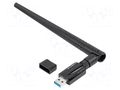 PC extension card: WiFi network; USB A plug; USB 3.0,external LANBERG NC-1200-WIE