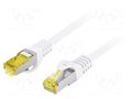 Patch cord; S/FTP; Cat: 6a; RJ45 plug,both sides; stranded; Cu; 10m LANBERG PCF6A-10CU-1000-W