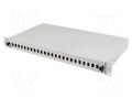 Fiber patch panel; grey; Number of ports: 24; rack 19"; Height: 1U LANBERG FOP1-24SS-LDS