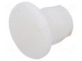 Stopper; H: 6.2mm; push-in; Flange dia: 7mm; white; 054047760003 ESSENTRA ESS-10060490