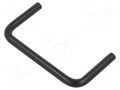 Holder; aluminium; black; H: 44.45mm; W: 6.35mm; Holes pitch: 76.2mm KEYSTONE KEYS515