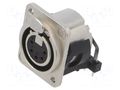 Connector: XLR; socket; female; PIN: 5; angled 90°; THT; silver; 3A NEUTRIK NTR-NC5FDM3-H-1