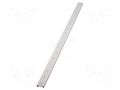 Rail; aluminium; L: 1000mm; W: 40mm; DryLin® N; linear guides IGUS NS-01-40-1000