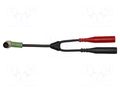 Adapter for clamps; black,red; for measuring clamps,for meter GOSSEN METRAWATT GM-Z506J