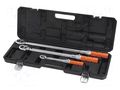 Wrench-set; torque; 1/2",1/4",3/8"; Kit: torque wrench,case NEO TOOLS NEO-08-843