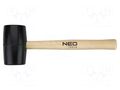 Hammer; 340mm; 680g; rubber; Ø: 63mm NEO TOOLS NEO-25-063