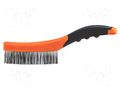 Brush; wire; steel; plastic; 260mm; Number of rows: 4 NEO TOOLS NEO-39-010