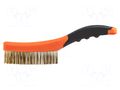 Brush; wire; brass; 260mm; Number of rows: 4 NEO TOOLS NEO-39-030