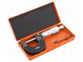 Micrometer; Range: 0÷25mm NEO TOOLS NEO-75-020