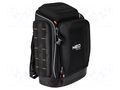 Backpack; tool case; black-orange; poliester 600D; 275x370x515mm NEO TOOLS NEO-84-329