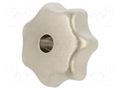Knob; Ø: 32mm; Int.thread: M6; stainless steel; DIN 6336 ELESA+GANTER DIN6336-NI-32-M6-D