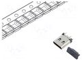 Connector: USB C; socket; SMT; PIN: 16; vertical; top board mount GCT USB4220-03-1040-C