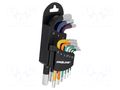 Wrenches set; hex key; S2 steel; 9pcs. PROLINE PRE-48311