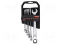 Wrench-set; combination spanner,with ratchet; 6pcs. PROLINE PRE-35145