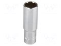Socket; 12-angles,socket spanner; 13mm; 1/2"; long PROLINE PRE-18628