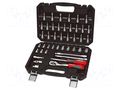 Wrenches set; 6-angles,socket spanner; Chrom-vanadium steel PROLINE PRE-58843