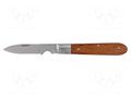 Knife; straight; for cables,for stripping wires; 56mm; folding PROLINE PRE-30097
