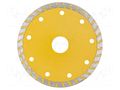 Cutting diamond wheel; Ø: 180mm; Øhole: 22.23mm; Disc thick: 2.7mm PROLINE PRE-88103