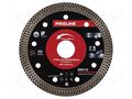 Cutting diamond wheel; Ø: 115mm; Øhole: 22.23mm; Disc thick: 1.4mm PROLINE PRE-89610
