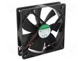 Fan: DC; axial; 12VDC; 120x120x25mm; 93.6m3/h; 28.8dBA; slide SUNON HAC0251S4-999