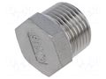 Screw plug; max.10bar; acid resistant steel AISI 316; 16mm PNEUMAT 3020-3/8-ES