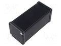 Enclosure: with panel; 1455; X: 54mm; Y: 120mm; Z: 54mm; aluminium HAMMOND HM-1455CS1201BK