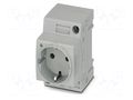 Connector: AC supply; socket; female; 16A; PIN: 3; screw terminal PHOENIX CONTACT EO-CF/UT/LED