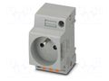 Connector: AC supply; socket; female; 16A; PIN: 3; push-in; 250VAC PHOENIX CONTACT EO-E/PT/SH