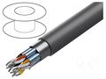Wire; EcoCable Mini; 9x2x24AWG; MPPE; dark grey; 300V; 305m; 1000ft ALPHA WIRE 78229-SL001