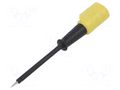 Measuring tip; 60VDC; black; Tip diameter: 2mm; Socket size: 4mm HIRSCHMANN T&M PRUEF2SSW