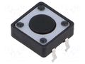 Microswitch TACT; SPST-NO; Pos: 2; 0.05A/12VDC; THT; 1.57N; 4.3mm E-SWITCH TL1100DF160Q