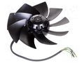 Fan: AC; axial; 230/400VAC; Ø251x74mm; 1830m3/h; 69dBA; ball; IP44 EBM-PAPST A2D250-AI02-01
