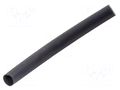 Heat shrink sleeve; glued; 3: 1; 12mm; black; polyolefine; reel TE Connectivity ATUM-12/4-0-SP