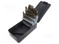 Drill set; for metal; high speed steel cobalt HSS-Co; 25pcs. PROLINE PRE-78225