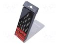 Drill set; for wood; 4mm,5mm,6mm,8mm,10mm; 5pcs. PROLINE PRE-26295