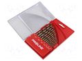 Drill set; for metal; high speed steel cobalt HSS-Co; 13pcs. PROLINE PRE-78214