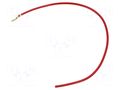 Cable: cable with crimped terminals; red; non-insulated,round CHEVAL M3R-100RD025
