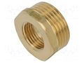 Splice terminal: adapter; male-female,reductive; brass CW617N GEBO 241-25BR