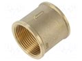 Splice terminal: muff; long,female-female; brass CW617N; BR GEBO 270-7BR